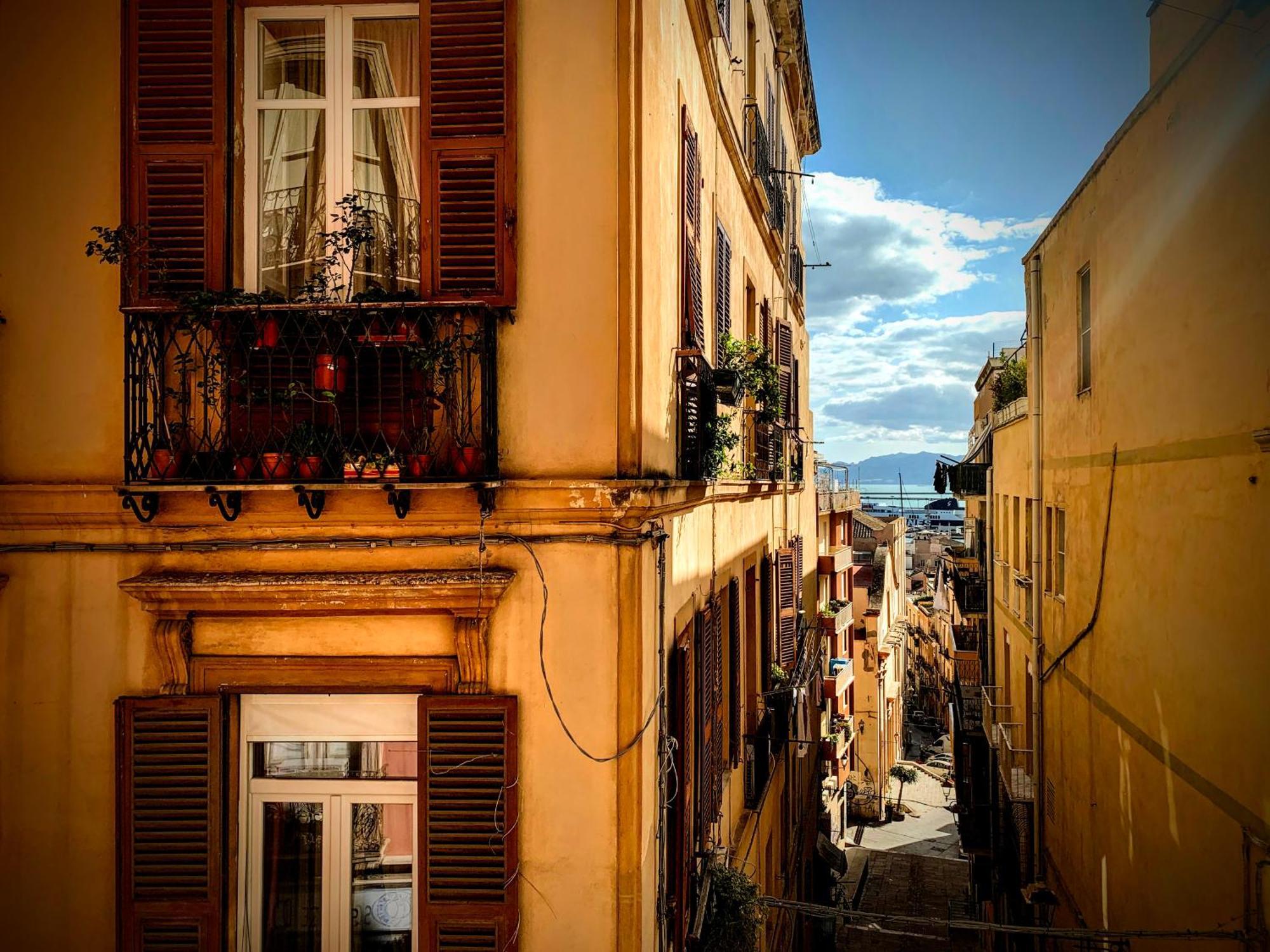 Panorama Di Mare Suite Via Cima Cagliari Centro מראה חיצוני תמונה